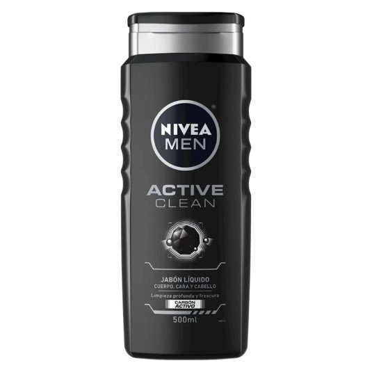 Jabon Liquido Nivea Men Active Clean Deep 500Ml