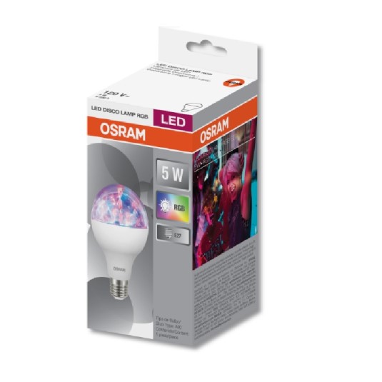 Foco Osram Led Disco Lamp Rgb 5W.