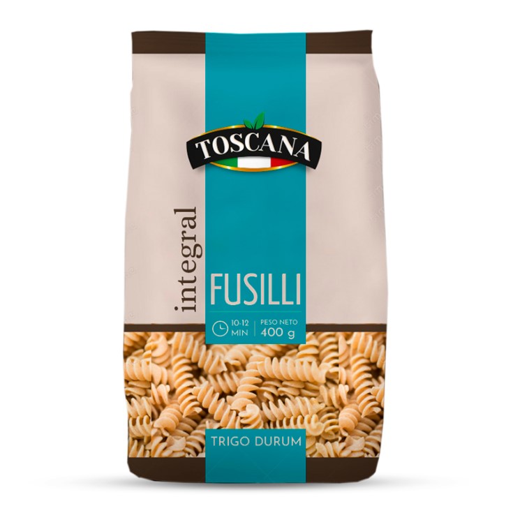 Pasta Integral Fusilli Toscana 400Gr 