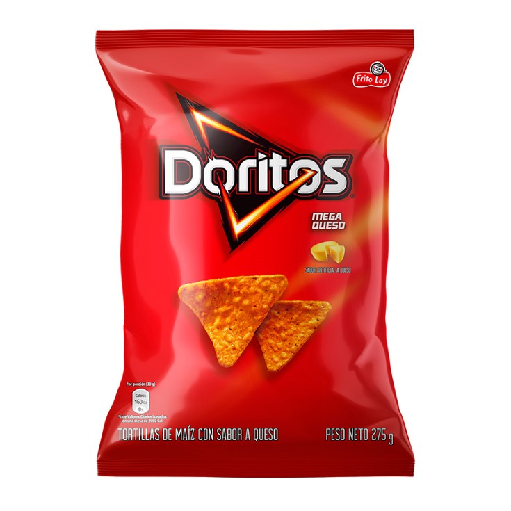 Doritos Mega Queso 275Gr