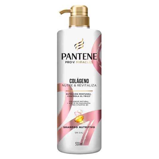 Shampoo Pantene Colageno Nutre Y Revitaliza 510Ml