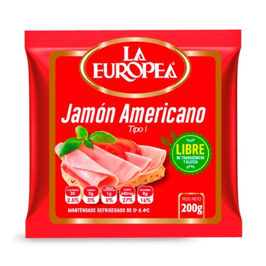 La Europea Jamon Americano 200 Gr