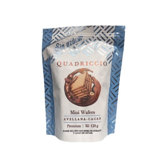 Waffer Mini Quadriccio Avellana Y Cacao S/A 120Gr