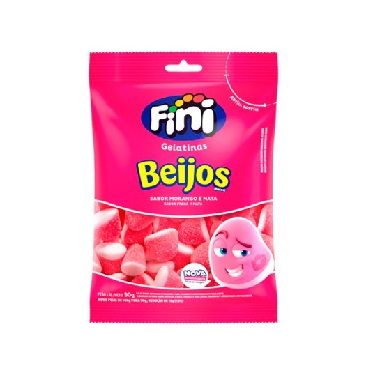 Gomita Fini Besos Sabor Fresa 90Gr