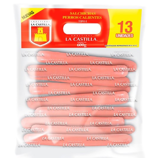 Salchicha Perro Caliente La Castilla 600 Gr