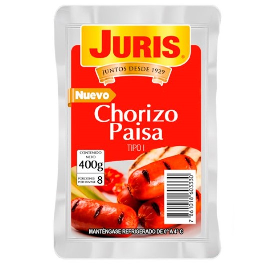 Chorizo Paisa Juris 400 Gr