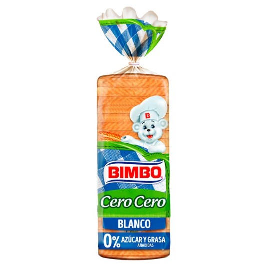 Bimbo Molde Blanco Cero Azucar Y Grasa 600Gr.