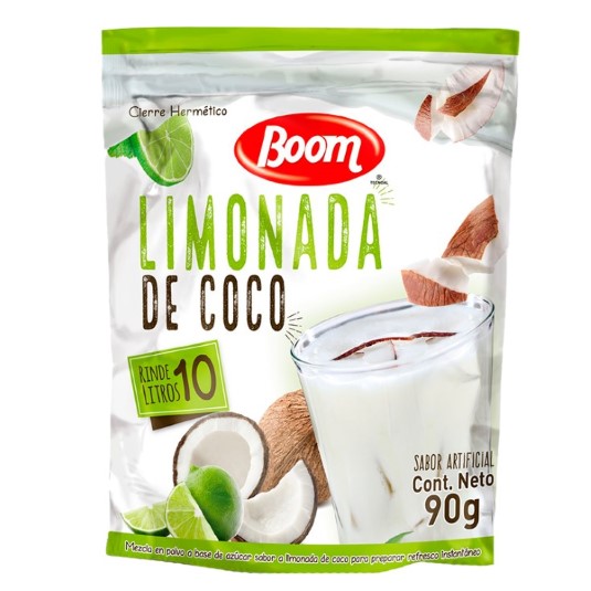 Mezcla En Polvo Sabor A Limonada De Coco Boom 100G