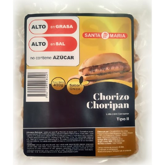 Santa Maria Chorizo Choripan 400Gr