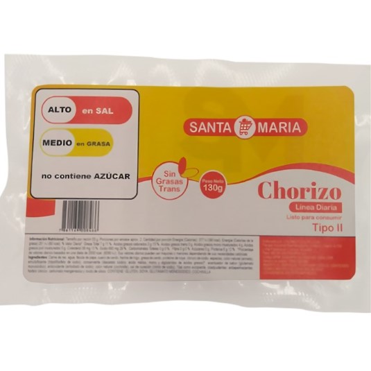 Santa Maria Chorizo Linea Diaria 130Gr