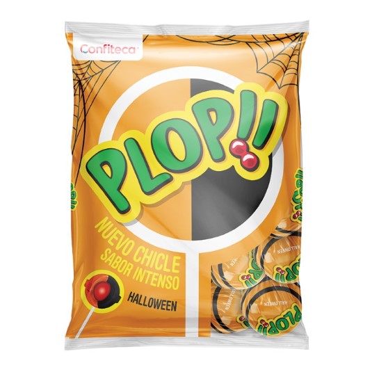 Plop Halloween Chupete Sabor Naranja 456Gr