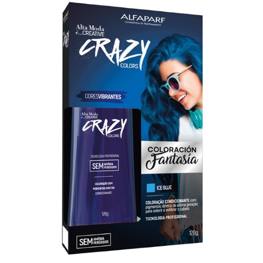 Tinte Alfaparf Creativ Crazy Color Ice Blue 120G