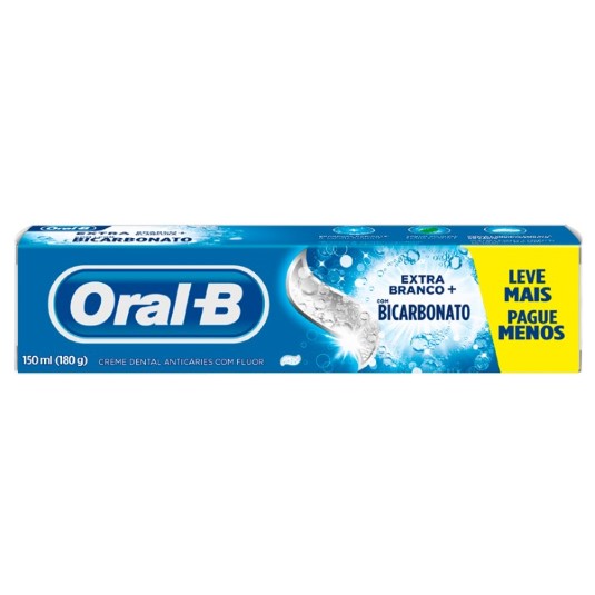 Pasta Dental Oral B Bicarbonato De Sodio 180 Gr