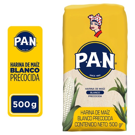 Harina De Maiz Pan Blanca Precocida 500 Gr