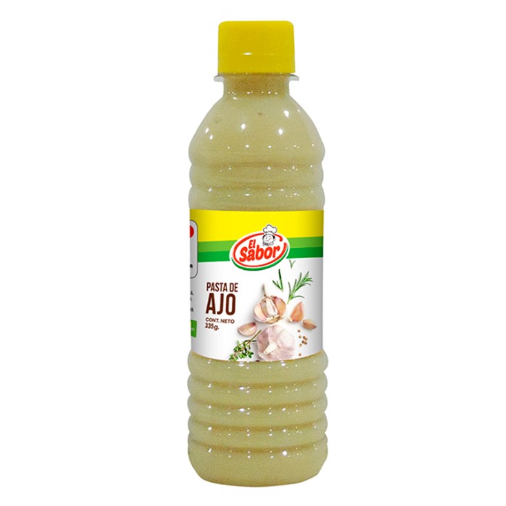 Pasta De Ajo El Sabor Botella 335 Gr