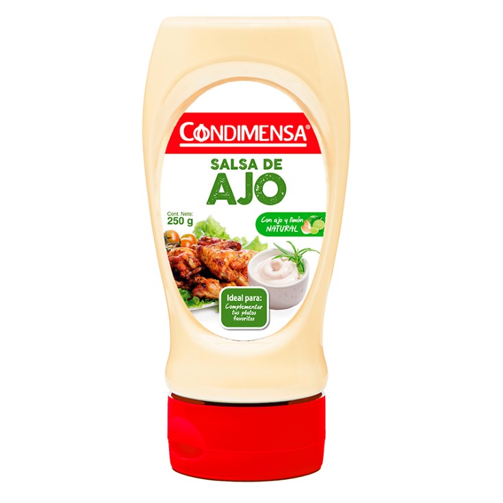 Salsa De Ajo Condimensa Frasco 250 Gr