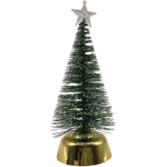 Arbol Navideno Movible 100%Pvc A Bateria 6.5X19Cm