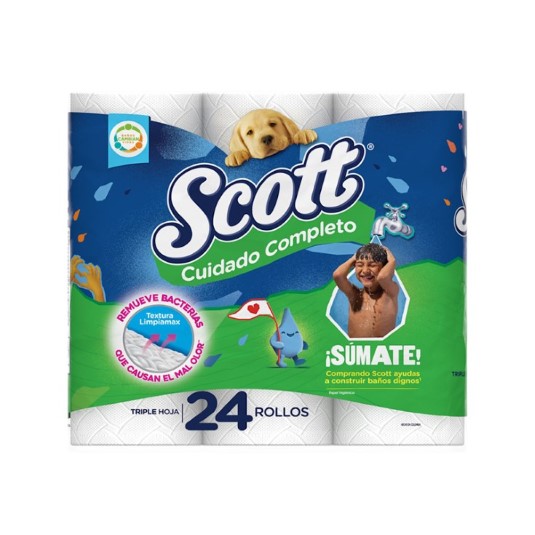 Papel Higenico Scott Cuidado Completo G 24U