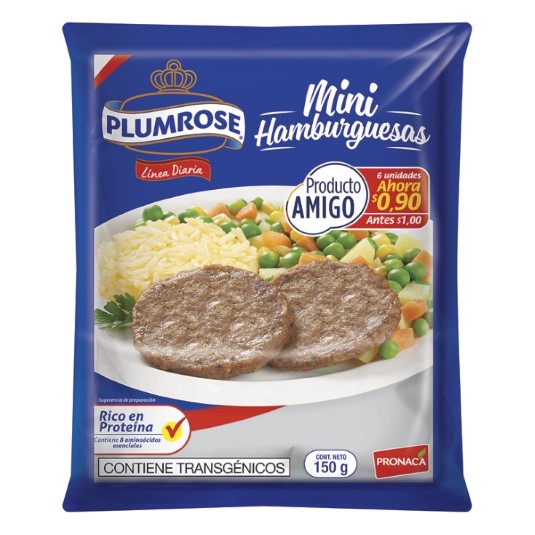 Plumrose Mini Hamburguesa 150Gr