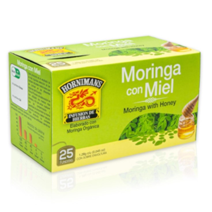 Té Infus Moringa Con Miel Honimans Dorado X 25 Un.