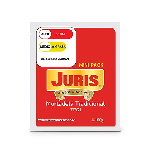 Juris Mortadela Tradicional Cal 120 Tipo I 100 Gr