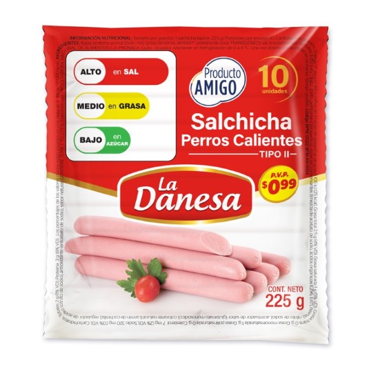 La Danessa Salchicha Socio Económico Tipo Ii 225 G