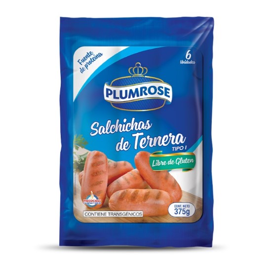 Plumrose Salchicha De Ternera Tipo I 375 Gr