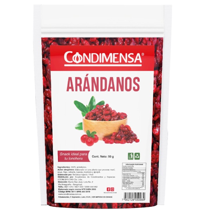 Arandanos Doypack Condimensa 65Gr