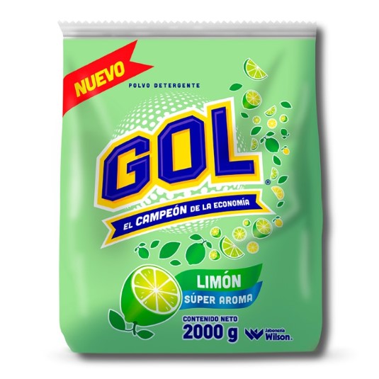 Detergente Gol En Polvo Gol Limon 2000 Gr