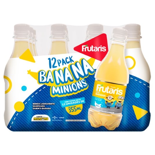 Frutaris Bebida Sabor A Banana 12Pack 355Ml.