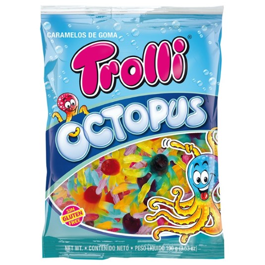 Gomitas Octopus Trolli 100GR.