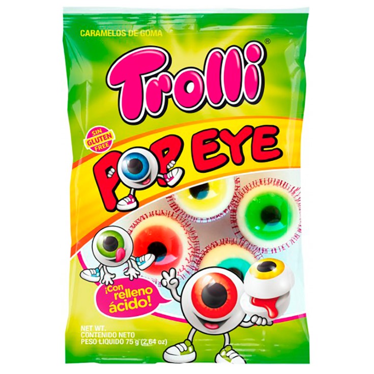 Gomitas Pop Eye Trolli 75GR. Gomitas Pop Eye Trolli 75GR.