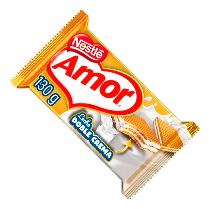 Waffer de Leche Doble Crema Amor 130GR.