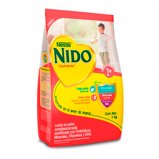 Leche En Polvo Nido 1+ Semidesc Con Probiotic Y Dh