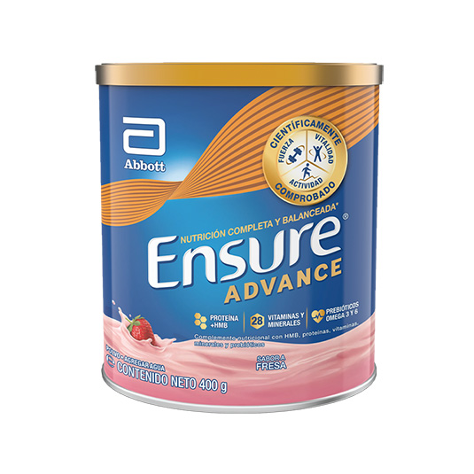 Ensure Advance Polvo Fresa 400 Gr