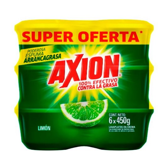 Lavavajillas Limon Precio Especial Axion 6X450 Gr