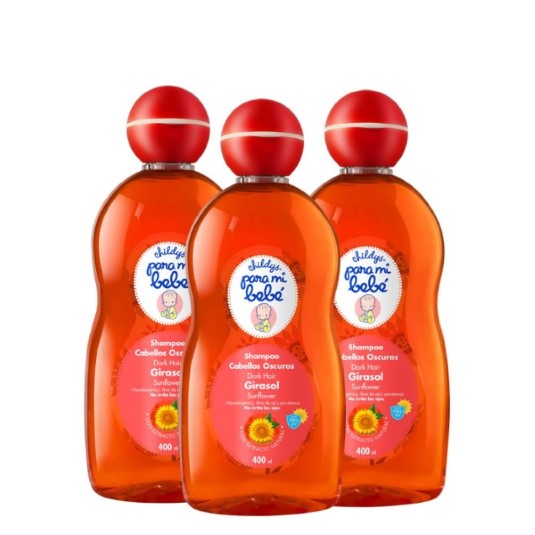 Shampoo Girasol Tripack Para Mi Bebe 400ML.