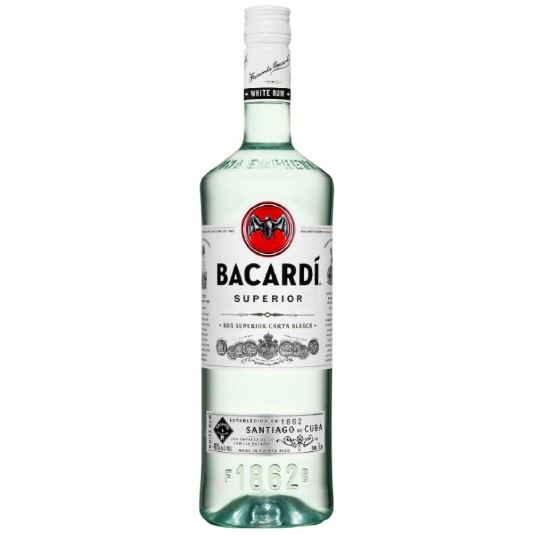 Ron Carta Blanca Superior Bacardi 980ML.