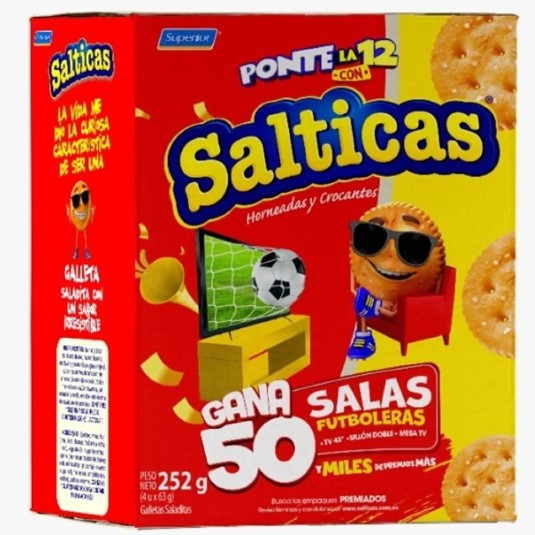 Galletas Pack X4 Salticas 252GR