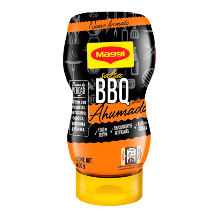 Salsa Bbq Maggi Ahumada Pet 400 Gr