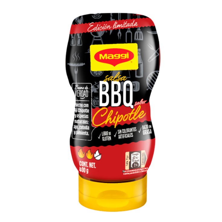 Salsa Bbq Maggi Chipotle Pet 400 Gr