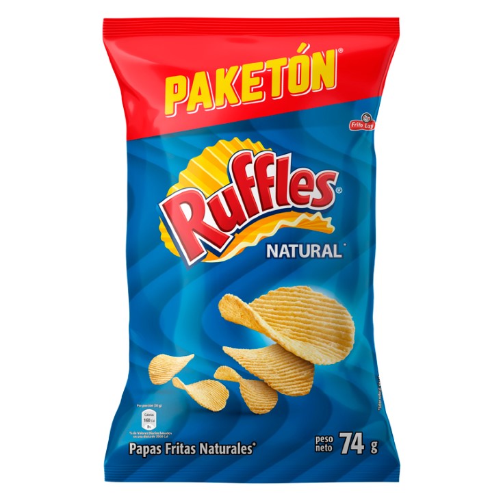 Papas Naturales Ruffles 74GR