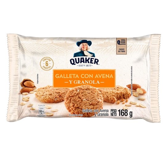 Galleta de Avena y Granola Quaker 28GR