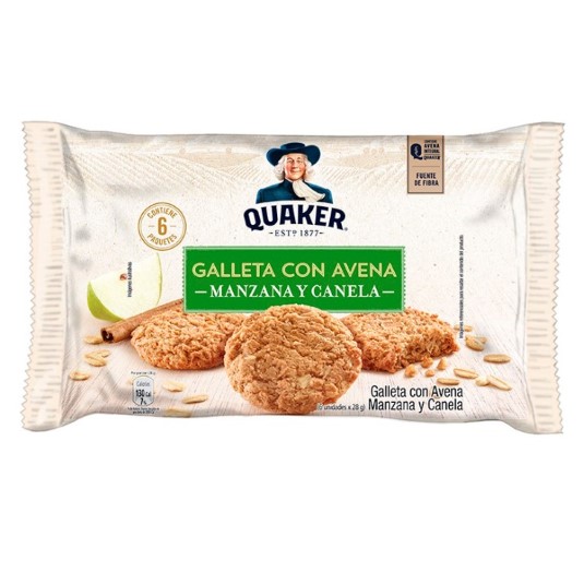 Galleta de Avena y Manzana Quaker 28GR