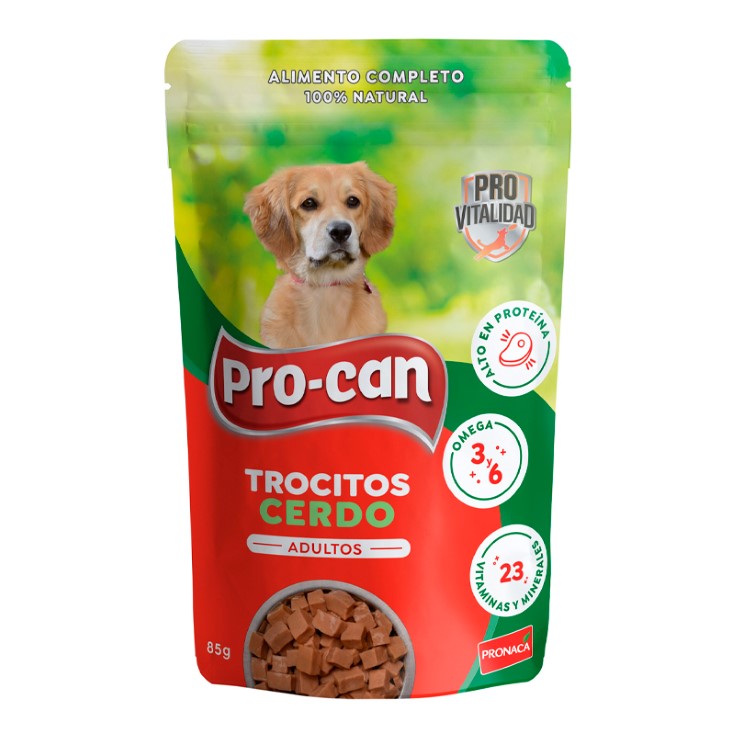 Trocitos de Cerdo Adultos Pro- Can 85GR