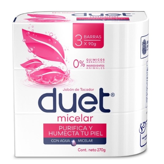 Jabon Barra Micelar Tripack Duet 270GR