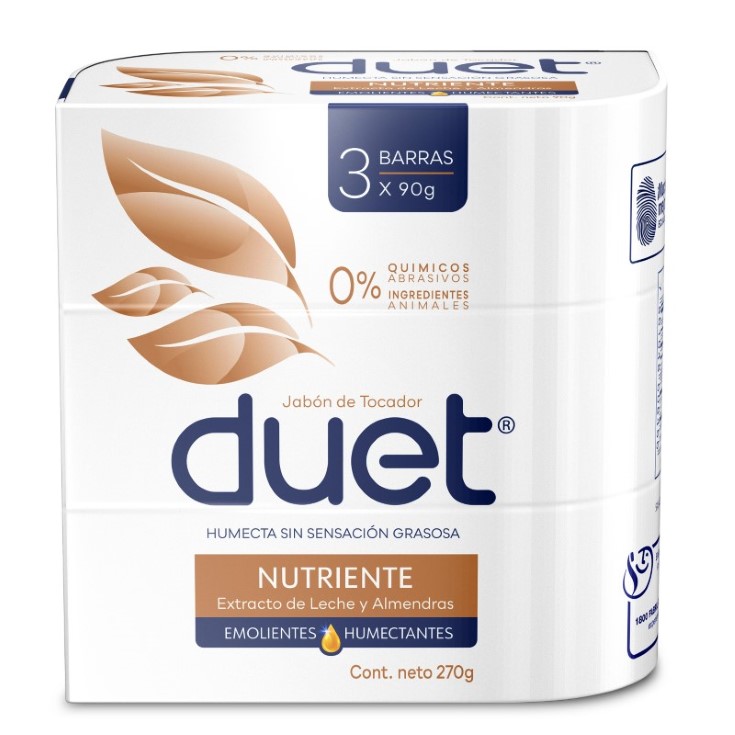 Jabon Barra Bio Nutriente Tripack Duet 270GR