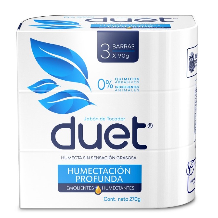 Jabon Barra Humectante Tripack Duet 270GR