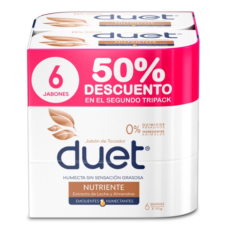 Jabon Barra Bio Nutriente Sixpack Duet 540GR