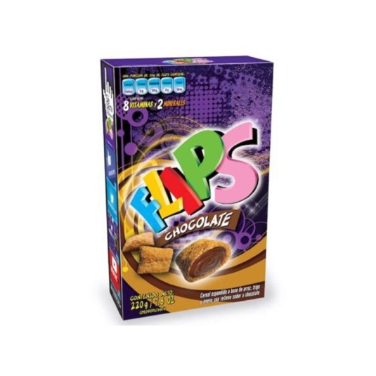Cereal Flips Expandido Chocolate 220 Gr